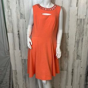 H1- large coral dress size 14 STUDIO ONE